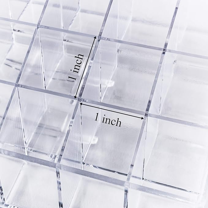 Super Z Outlet Transparent Cosmetic Makeup Organizer for Lipstick, Brushes, Bottles, and More. Clear Case Display Rack Holder