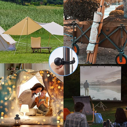 30PCS of 3 Sizes Ball Bungee Cords, 6, 9, 11 Inch Tarp Canopy Bungee Balls, Heavy Duty Tie Down Cord for Shelter, Gazebo, Camping, Tent, Cargo, Holding Wire and Hoses (Ball Size 1 inch)