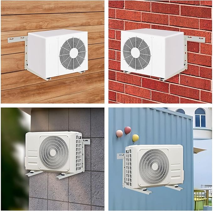 Qualward Mini Split Wall Mounting Bracket for Universal Ductless Air Conditioners, Heavy Duty Support Bracket for AC, Heat Pumps Compressors 9000-36000 BTU