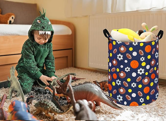 Kids Hamper Storage Bins Organizer Toy Box Laundry Basket Large Canvas Collapsible Chest for Home/Dorm/Kitchen/Pet/Office/Closet/Shelf/Gift Baskets
