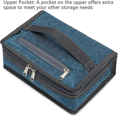 FlowFly Small Insulated Lunch box Portable Soft Bag Mini Cooler Thermal Meal Tote Kit with Handle for Work & School, Royal