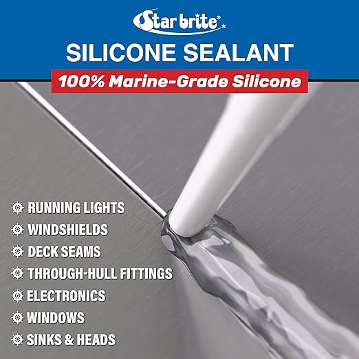 STAR BRITE Silicone Sealant White 10.3 OZ. (082121)