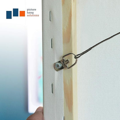 D Ring Picture Hangers with Screws - 100 Pack - Bulk D Rings - Pro Quality Hangers, Picture Hanging Hardware, Dring, Small D Ring Picture Hangers - Picture Hang Solutions.