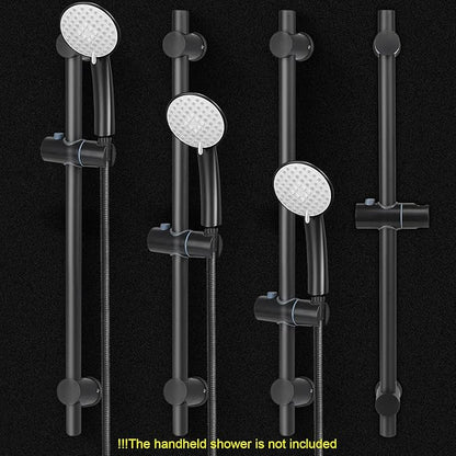 NearMoon Shower Slide Bar with Height/Angle Adjustable Handheld Shower Holder, Bathroom SUS 304 Stainless Steel Shower Head Holder for Bath (Screw Mounted, Matte Black)