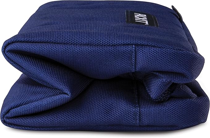 PackIt® Freezable Snack Box, True Blue, Built with ECOFREEZE® Technology, Collapsible, Reusable, Zip Closure with Buckle Handle, Designed For Work Snacks, Fresh Snacks On the Go, Adults, and All Ages