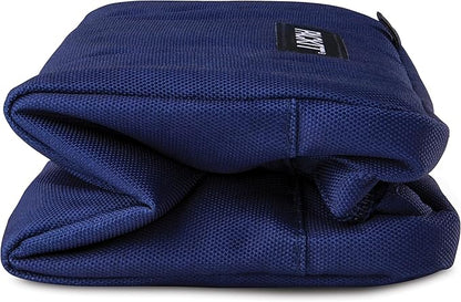 PackIt® Freezable Snack Box, True Blue, Built with ECOFREEZE® Technology, Collapsible, Reusable, Zip Closure with Buckle Handle, Designed For Work Snacks, Fresh Snacks On the Go, Adults, and All Ages
