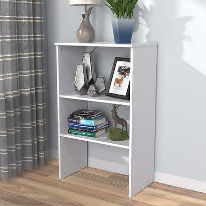 ClosetMaid SuiteSymphony Wood Shelf Unit, 2 Shelves, Adjustable, for Storage, Closet, Clothes, Shoes, Décor, TV, Books, Pure White