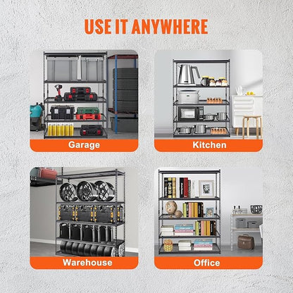 Towallmark Heavy Duty Storage Shelves 48 * 18in - Storage Shelves, Heavy Duty Storage Shelves, Metal Storage Utility Rack Shelf Unit, Easy Assemble Garage Storage Shelving