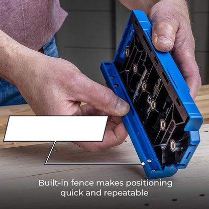 KREG KMA3232 Shelf-Pin Jig 5 mm - Drilling Guide for Shelves - Shelf Pin Drilling Jig - Steel-Enforced Drill Guide - Woodworking Tools & Accessories