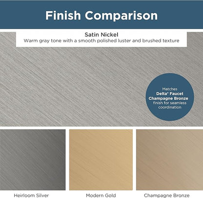 Franklin Brass (10-Pack) – Brushed Nickel Cabinet Knobs for Dressers, Drawers, Kitchen Cabinet Door, Vanity, Furniture, Closet Knobs, 1-1/8 Inch Square | Webber