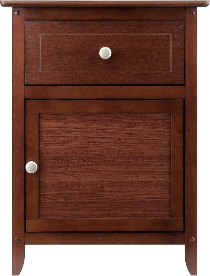 Winsome 25 x 18.9 x 14.96-Inch Wood Night Stand/Accent Table, Brown (94215)