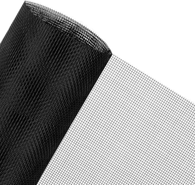 48x102 Inch Window Screen Replacement, DIY Adjustable Pet-Proof Patio Screen, Anti-Mosquito Window Screen Mesh for Porch and Sliding Doors