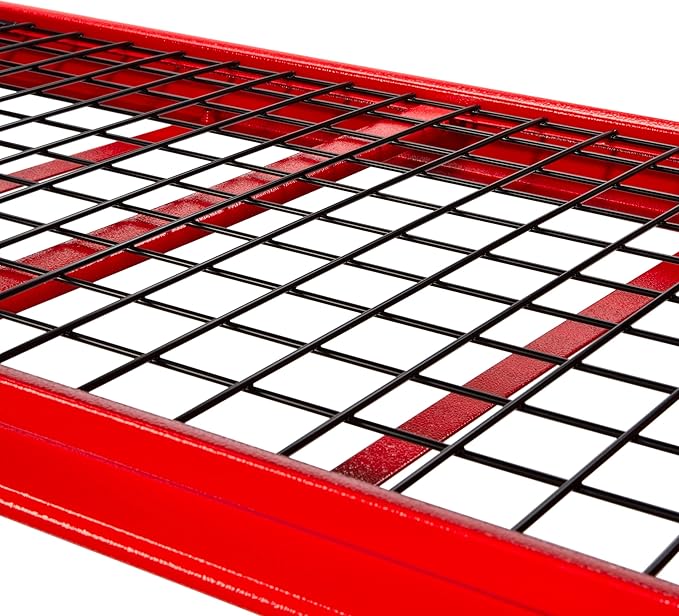 CRAFTSMAN 2-Shelf 3-Foot Tall Stackable Tool Chest Depth Storage Rack, 2-Pack, Red