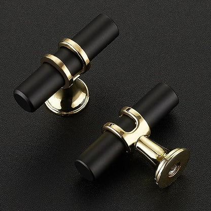 30 Pack Black&Gold Cabinet Knobs - Kitchen Cabinet Knobs Cabinet Pulls for Kitchen Cabinet Drawer Stainless Steel Dresser Knobs for Cabinet Hardware 2in Length Single Hole