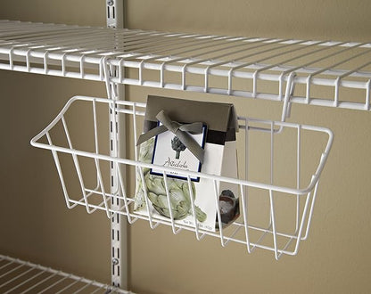 ClosetMaid 3937 Packet Pal Wire Shelf Storage Accessory, 2.586" D x 4.193" H x 8.287" W, White