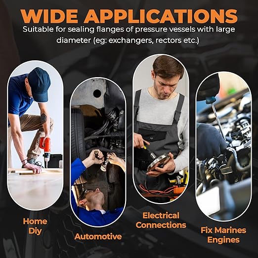 325 PCS, 10 Sizes, Premium Copper Metric Sealing Crush Washers Assortment Kit, Upgraded Flat Ring Oil Drain Plug Crush Washer Gasket Seal Assortment Set, Banjo Bolt Washer for Automotive, Motorcycles
