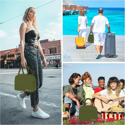 DALINDA Lunch Bag Lunch Box for Women Men Reusable Insulated Lunch Tote Bag High Capacity for Travel Work Picnic,army green