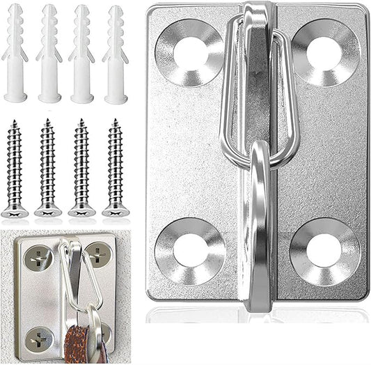 Wall Hooks for Dog Leash, Stainless Steel Dog Tie Out Cable Holder for Home and Business