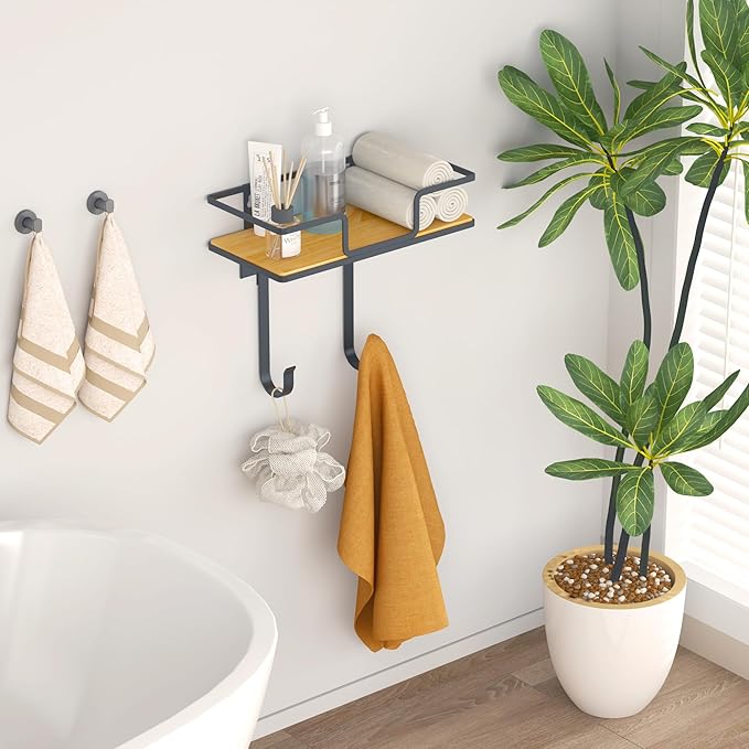 efluky Ironing Board Hanger Wall Mount, Ironing Board Holder Organizer for T-Leg & Y-Leg Ironing Boards, Space Saving Laundry Storage Rack, White
