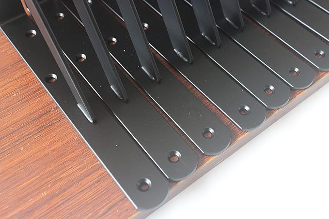 40 Pack L11 x H 8" Black Heavy Duty Shelf Brackets with Screws Metal Shelf Brackets Shelf Support Angle Brackets for Shelves L Brackets Heavy Duty Floating Shelf