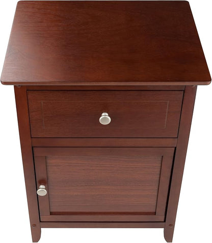 Winsome 25 x 18.9 x 14.96-Inch Wood Night Stand/Accent Table, Brown (94215)