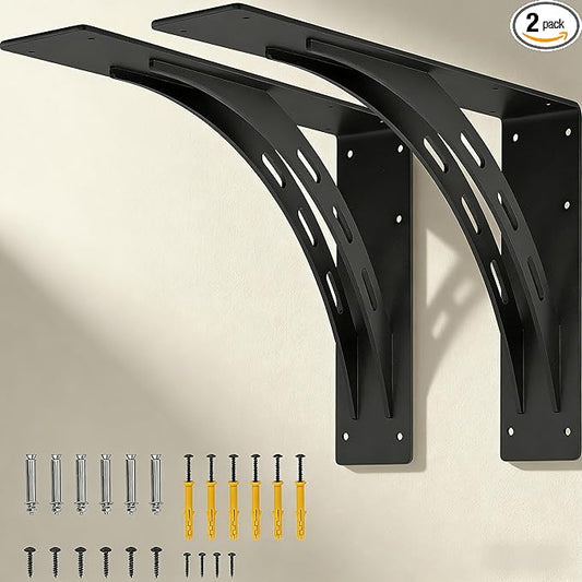 20 inch x 13.5 inch Heavy Duty Bracket,Granite Countertop Support Brackets, Heavy Duty Shelf Brackets , Max Load 1000 Lbs ,Mantel Brackets (Set of 2) - (20 " x 13.5 ")