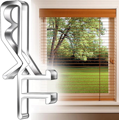 36 PCS Hidden Channel Valance Clips, 1-7/8inch Clear Plastic Blinds Clips for The Valance with a Groove in The Back