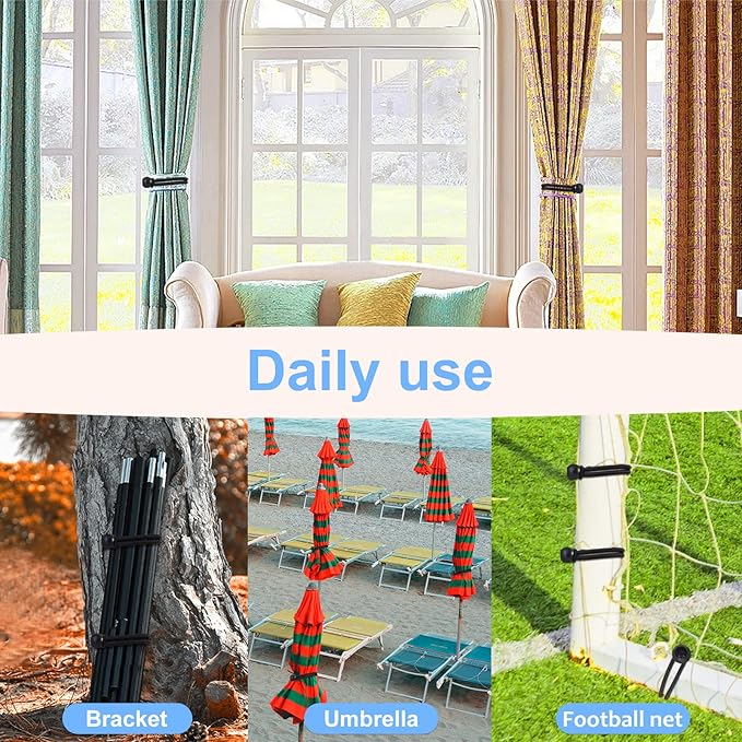 30PCS of 3 Sizes Ball Bungee Cords, 6, 9, 11 Inch Tarp Canopy Bungee Balls, Heavy Duty Tie Down Cord for Shelter, Gazebo, Camping, Tent, Cargo, Holding Wire and Hoses (Ball Size 1 inch)