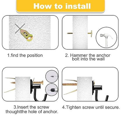 200 PCS Drywall Self Drilling Anchors with Screws Kit,100 PCS Sheetrock Anchors (0.47X1.18inch) and 100 PCS Screws, Eliminating The Need for Drilling or Punching Holes in The Wall.