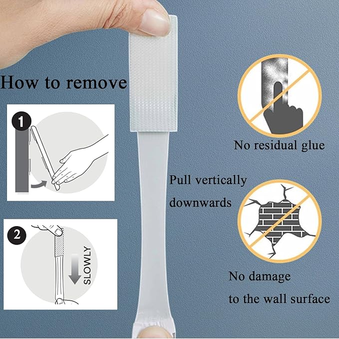 Large Picture Hanging Strips Heavy Duty, 24-Pairs(48 Strips) Sticky Picture Hangers for Walls No Damage Wall Picture Hangers Without Nails Refill Adhesive Poster Strips(Large-24 Pairs)