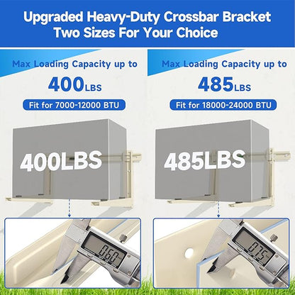 Mini Split Air Conditioner Bracket: Wall Mount for Ductless Mini Split AC/Heating System WiFi 7000 9000 12000 BTU, Outdoor Wall Mounting Air Conditioning Support, Max 400 LBS