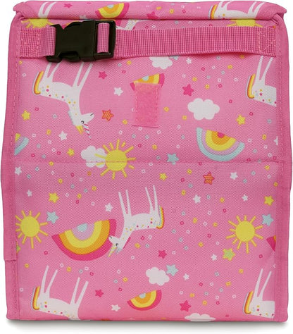 PackIt® Freezable Lunch Bag, Unicorn Dream Pink, Built with EcoFreeze® Technology, Foldable, Reusable, Zip and Velcro Closure with Buckle Handle, Designed for Work Lunch and Fresh Lunch On the Go