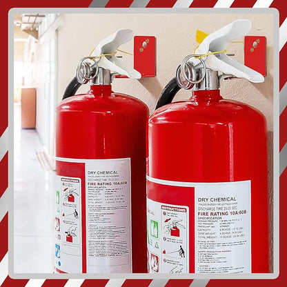 4 Pack Fire Extinguisher Mounts & Brackets, Fire Extinguisher Wall Hook Holder Hanger for 20 lb fire Extinguisher Mount