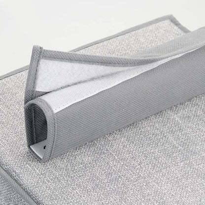 mDesign Fabric Hanging Organizer - Over Closet Rod Storage - 7 Shelves/3 Removable Drawers for Baby Nursery Bedroom Organization - Hold Clothes, Linens, Toys, Accessories - Lido Collection - Gray