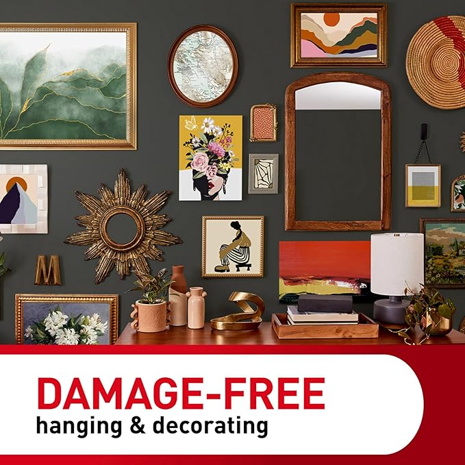 Command XL Heavyweight Picture Hanging Strips, 20 lb Capacity, 32 Pairs (64 Strips), White Adhesive, Damage-Free Wall Hangers for Home Decor