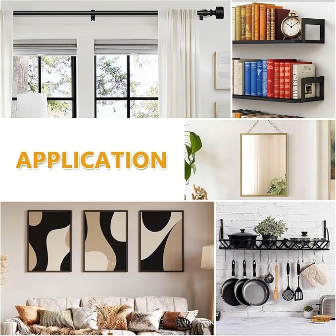 KURUI Heavy Duty Drywall Anchors with Screws, 70 PCS Black Self Drilling Wall Anchors for Sheetrock & Hollow Dry Wall, Holds Up to 75 lbs for Home Improvement Projects, Shelves, Mirrors & Home Decor