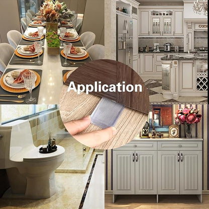 8 Pcs Plastic Clear Table Shims, Level Wedge for Home Furniture, Have Extreme Weight Capacity, Weather Resistant, Levelers for Wobbly Uneven Floors Fixing Toilet Leveling (Transparent)