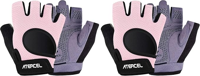 ATERCEL Weight Lifting Gloves Full Palm Protection, Workout Gloves for Gym, Cycling, Exercise, Breathable, Super Lightweight for Mens and Women