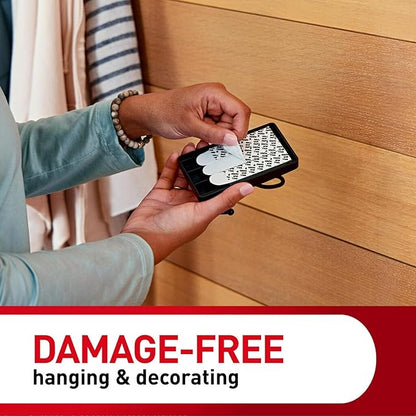 Command X-Large Matte Black Triple Hook, 1 Hook, 3 Strips, Damage-Free Hanging with Adhesive Strips, No Tools Wall Hook for Hanging Decorations in Living Spaces