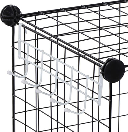 ZENY Cube Storage 12-Cube Metal Wire Storage Shelves Cube Closet Organizer Storage Bins DIY Storage Grids Modular Wire Cubes Bookshelf Bookcase for Home Office, Black
