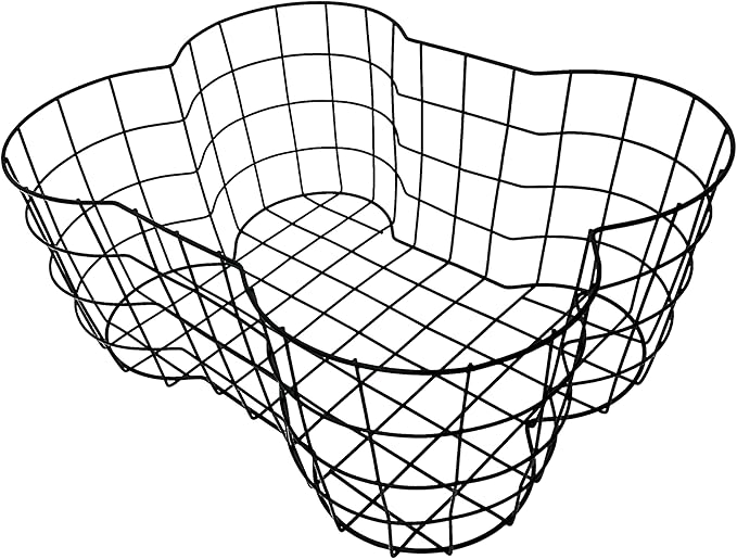 Metal Dog Toy Basket, Bone Shaped Indestructible Dog Toy Bin, Sturdy Dog Storage Organizer, Pet Toy Basket, 17 (L) x 13 (W) x 7 (H) inches