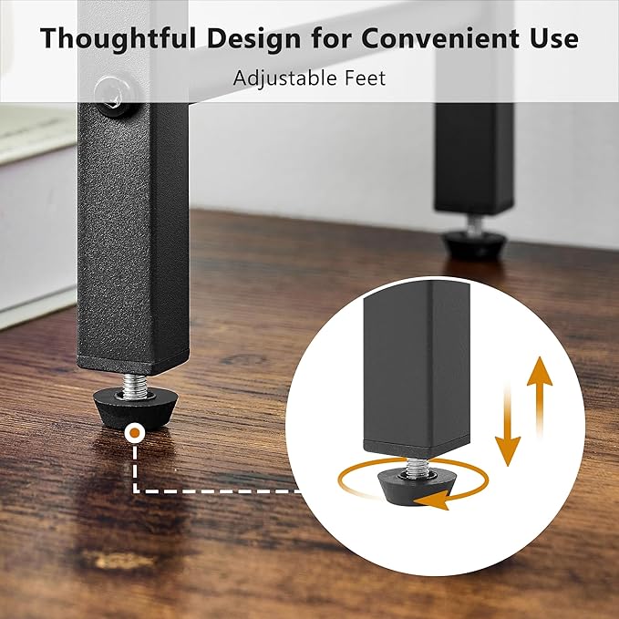 Printer Stand-Desktop Shelf Storage Organizer for Printers,Small End Table, Book Shelf and Wooden Desk Shelf for Home Office, Black