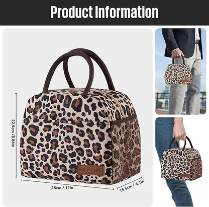 Lunch Bag Women/Men Lunch Box Women/Men (leopard)