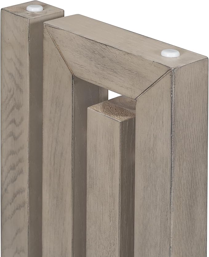 Uniquely Designed Oak Veneer Console Table, Modern Long Sofa Side Table with Distinctive Side Shapes, Suitable for Entryway, Hallway, Living Room, Foyer, Corridor,Easy Assembly (Gray-41RT)