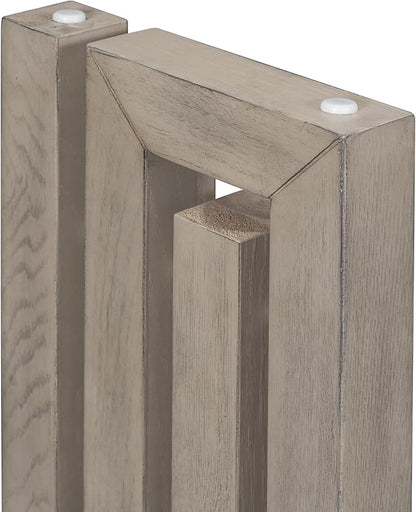 Uniquely Designed Oak Veneer Console Table, Modern Long Sofa Side Table with Distinctive Side Shapes, Suitable for Entryway, Hallway, Living Room, Foyer, Corridor,Easy Assembly (Gray-41RT)