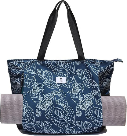 ESVAN Yoga Mat Bag Yoga Tote Carrier Shoulder Bag Carryall Tote for Office,Yoga,Pilates,Travel,Beach and Gym
