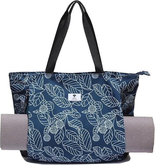 ESVAN Yoga Mat Bag Yoga Tote Carrier Shoulder Bag Carryall Tote for Office,Yoga,Pilates,Travel,Beach and Gym