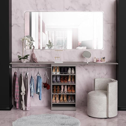 ClosetMaid Modular Storage Shelf and Hang Rod Kit, Taupe