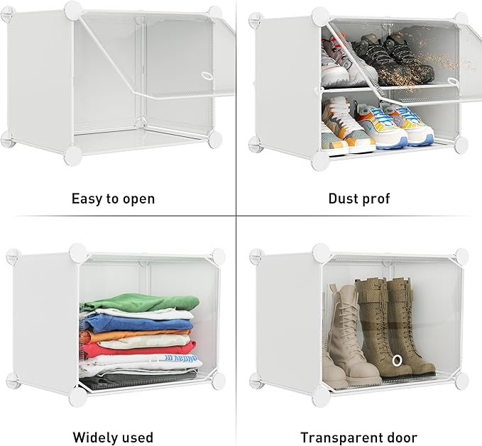 Shoe Storage,10 Tier Shoe Rack Organizer for Closet Shoe Cabinet with Door Shoe Shelves for Closet,Entryway,Hallway,Bedroom