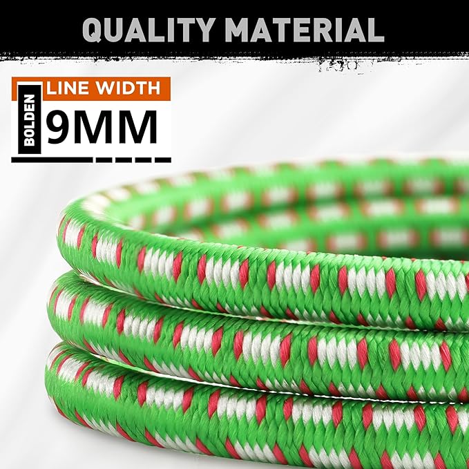 HORUSDY 10-Piece Heavy Duty Bungee Cords with Metal Hooks, 40” Elastic Bungee Straps for Outdoor, Camping, Garage Storage, and Kayaking